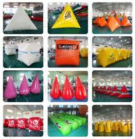 Flotteur gonflable personnalisé bouée de natation carrée en PVC bouée cubique de 2m marqueur de course pour les parcs aquatiques et la mer pour la publicité