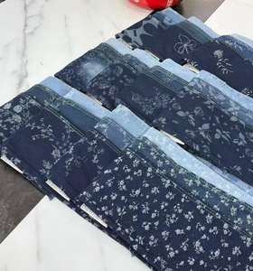 Tessuto Denim Jacquard con Stelle Giocose, <span class=keywords><strong>Indaco</strong></span> Scuro, 80% Cotone, Alta Qualità per Jeans o Giacche per <span class=keywords><strong>Bambini</strong></span> - Product Image 4