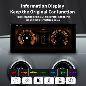 Lecteur DVD de voiture pour <span class=keywords><strong>Audi</strong></span> <span class=keywords><strong>A3</strong></span> 2013-2018, écran de contrôle central du tableau de bord, Qualcomm 6125 6225, huit cœurs, Android 14, USB, Carplay, IPS - Product Image 3