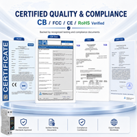 Compteur Wifi monophasé Tuya TO-Q-SYS-JWT MCB 50A 1P+N pour la domotique, produits Smart Life avec écran LCB Chayo