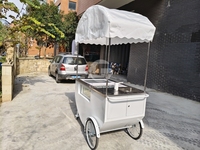 Chariot à glace à vendre, chariot à glace à pousser à la main, chariot mobile à glace pour mariage