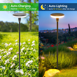 Luci Solari <span class=keywords><strong>da</strong></span> <span class=keywords><strong>Giardino</strong></span> per Esterni, Lampade <span class=keywords><strong>LED</strong></span> a Inserimento nel Terreno per Illuminazione di Casa, Parco e Vialetti - Product Image 3