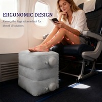 Coussinets gonflables portables, repose-pieds de repos de vol, adaptés aux voyages d'affaires, voyages et utilisation au bureau