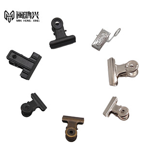 Clips de reliure Min Hong Xing en métal, pinces de scellage pour documents de bureau et factures, vente en gros transfrontalière, expédition immédiate - Product Image 1
