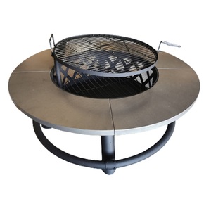 Yoho Hot Sale Round Steel Fire Pit Indoor/Outdoor <strong>Garden</strong> Patio <strong>Chimney</strong> - Product Image 5