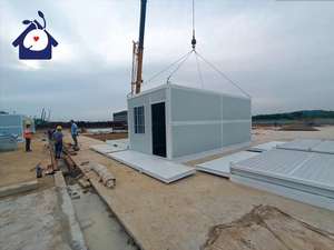 Casa prefabricada con contenedor plegable de 20 pies, Villa prefabricada, montaje rápido barato para la venta, diseño personalizado de fábrica, resistente al agua desde China - Product Image 2