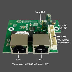 Module <span class=keywords><strong>de</strong></span> commutation réseau mini 3 ports, 2 ports <span class=keywords><strong>RJ45</strong></span> 100 Mbps et 1 port à connecteur <span class=keywords><strong>8</strong></span> broches, carte PCBA <span class=keywords><strong>de</strong></span> commutateur Ethernet pour composants <span class=keywords><strong>de</strong></span> machine - Product Image 6