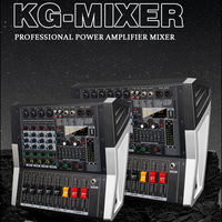 Console de mixage audio active professionnelle 6 canaux KG, amplificateur 600W*2, 99 effets DSP pour événements religieux, mariages
