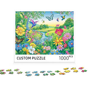 Fabricant <span class=keywords><strong>de</strong></span> puzzles colorés personnalisés par Velvet Surface Casse-tête en <span class=keywords><strong>velours</strong></span> volant personnalisé Colibri - Product Image 6