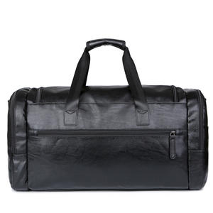 Large Capacity PU Leather Travel Bag for Men Gym Bag Fashion Style Business Duffel Shoulder <b>Luggage</b> Portable Bag - Product Image 4