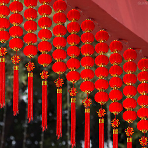 ของตกแต่งโคมไฟสีแดงแบบพวงสำหรับปีใหม่ 2026, ของตกแต่งฉากเทศกาลฤดูใบไม้ผลิ, ของตกแต่งแขวนกลางแจ้งสำหรับปีม้า - Product Image 1