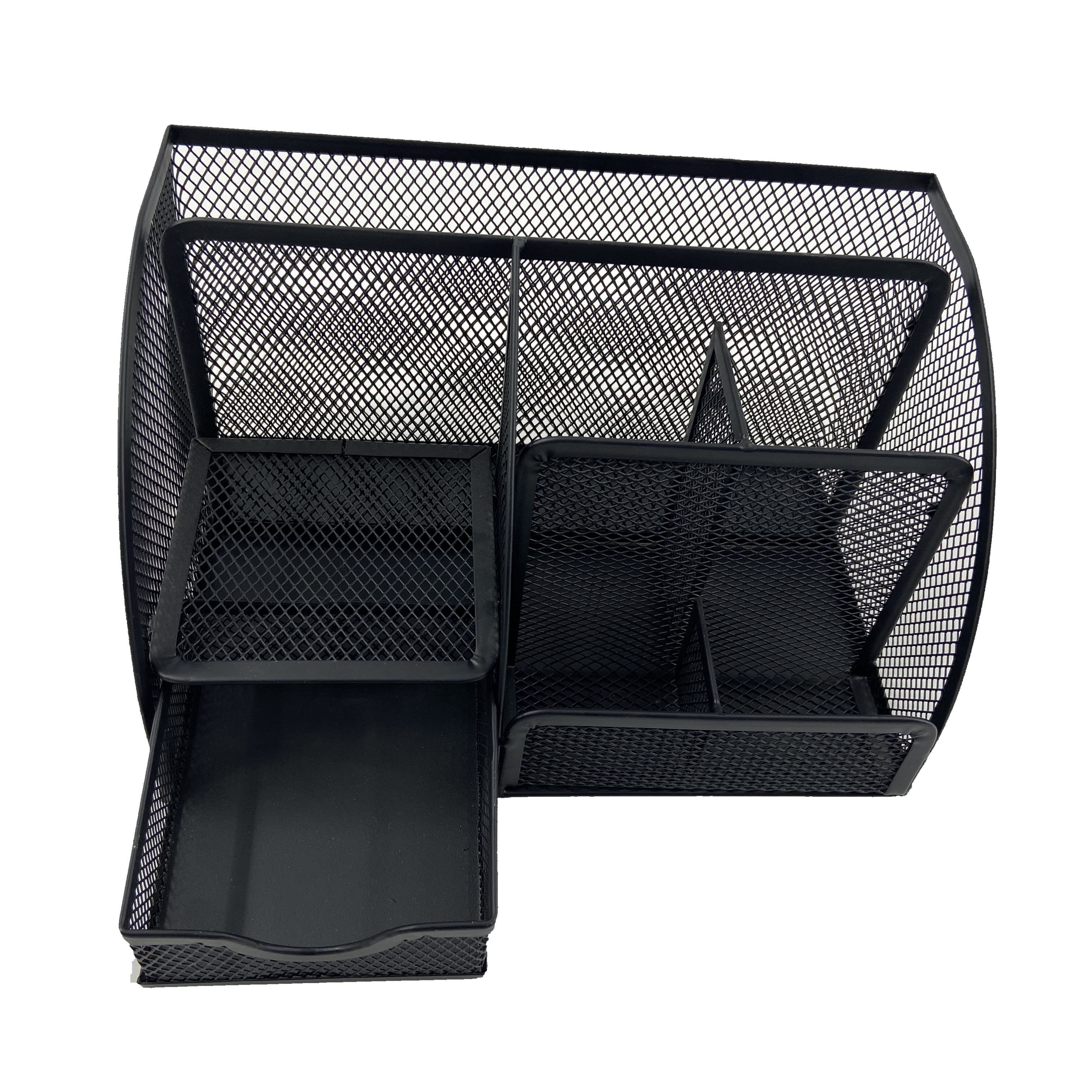 Современная вертикальная сетка 7 отсек металлическая сетка Настольный органайзер для хранения