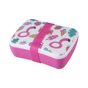 School square bread bin bento lunch box storage for children kids