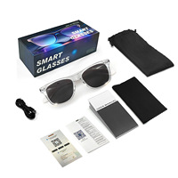 Nouvelle traduction IA pour lunettes intelligentes Traduction en temps réel 100 langues Assistant vocal Contrôle tactile Écoute de musique