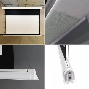 Xjk 100 pouces 120 pouces 150 pouces Home cinéma en aluminium écran de <span class=keywords><strong>Projection</strong></span> électrique motorisé dans le plafond écran de projecteur encastré - Product Image 4