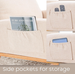 <span class=keywords><strong>Fauteuil</strong></span> à bascule de haute qualité <span class=keywords><strong>pour</strong></span> la crèche, <span class=keywords><strong>fauteuil</strong></span> à bascule rembourré en lin, <span class=keywords><strong>fauteuil</strong></span> à bascule rembourré <span class=keywords><strong>pour</strong></span> le salon - Product Image 5