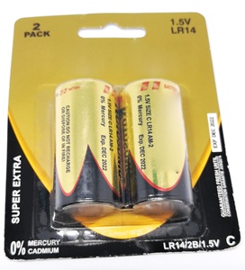 Buena calidad alcalina mercurio libre papel de aluminio tamaño C LR14 UM2 batería 1,5 V para linterna Control remoto - Product Image 5