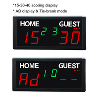 Tableau de score numérique LED GANXIN avec batterie intégrée et règles de notation du tennis, compteur de points pour les jeux de padel, en vente