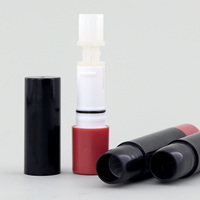 Tube de rouge à lèvres rechargeable en plastique écologique, étui à rouge à lèvres sur mesure, emballage pour baume à lèvres repulpant