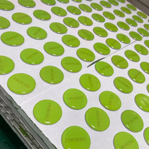 GSC 13.56MHz RFID NFC Circular PVC Sticker <b>Card</b> with 25mm round and 30mm Anti-Metal Layer for Mobile Phones and Hotel Use - Product Image 5