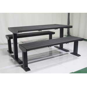 <span class=keywords><strong>Table</strong></span> et banc de <span class=keywords><strong>pique</strong></span>-<span class=keywords><strong>nique</strong></span> en bois en <span class=keywords><strong>plastique</strong></span> <span class=keywords><strong>recyclé</strong></span> multi-piédestal Accessible - Product Image 4