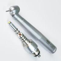 SOCO Dental 45 °   Pièce à main dentaire à haute vitesse avec fibre optique LED, 6 trous, raccord rapide F-19DSP