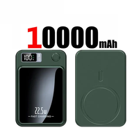 Batterie externe 10000mAh Chargeur rapide 22.5W Mini portable Magnétique Batterie externe Entrée Type C pour iPhone pour Samsung Batterie externe