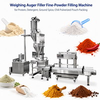 Machine de remplissage à vis doseuse pour poudres fines (protéines, détergents, épices moulues, piments) pour l'emballage en sachet