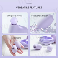 Geräuschloser Klitoris- und Brustwarzen-Vibrator für Frauen, Wasserdicht IPX7, USB-Aufladbar, Umweltfreundliches Erwachsenen-Paar-Sexspielzeug für G-Punkt