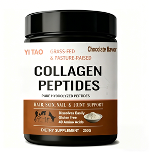 Grass-Fed & Pasture-Raised Hydrolyzed <b>Collagen</b> Peptides Powder – Chocolate Flavor, Hair Skin Nails & Joint Support - Product Image 1