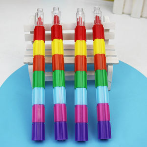 新製品のアイデアビルディングブロック着色クレヨン油絵スティックカラーペンカラー学生文房具2025 - Product Image 2