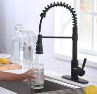 Robinet de cuisine moderne avec douchette extractible double fonction, monocommande et cartouche céramique