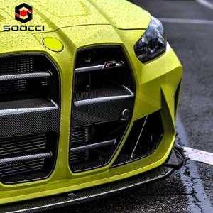 Rejilla de fibra de carbono seca estilo ST con malla metálica para BMW M3 G80 G81 M4 G82 G83 Parrilla de carbono Anti Insec Net instalación perfecta - Product Image 5