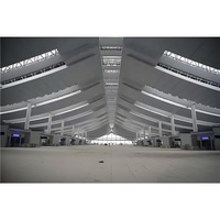 Estructura de Acero de Gran Envergadura para Techos de Edificios de Aeropuertos, Estructura de Armadura Espacial Personalizable