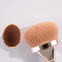 Pinceau à poudre libre de luxe professionnel paillettes or grand pinceau à poudre de maquillage en vrac