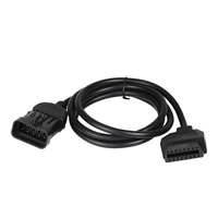 Venta caliente de alta calidad 90 grados 16 pines hembra OBD II/Obd2 conector lector de código Universal para todos los coches