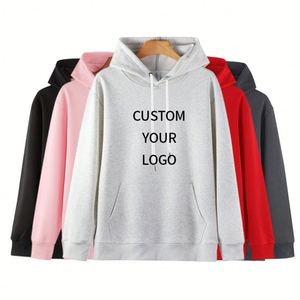 Sudaderas con Capucha Extra Grandes Personalizadas con Logotipo de Fábrica, Sudaderas de Algodón Grueso para Hombre, Sudadera con Capucha de Invierno con Hombros Caídos, Venta al Por Mayor OEM - Product Image 1