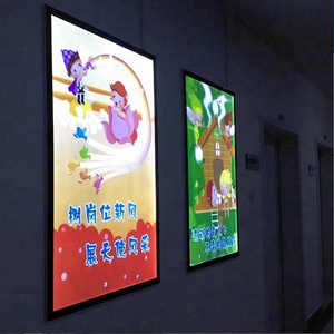 indoor outdoor advertising snap aluminum frame led light box picture frame