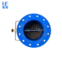 Vanne papillon à fermeture lente à micro-résistance HH49X DN50 DN400 avec clapet anti-retour et flotteur de purge – Prix usine
