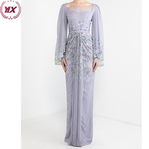 Kebaya musulmane élégante en gros pour femmes – Mode moderne Baju Kurung Malaisie en polyester – Ensembles décontractés modernes pour adultes - Product Image 5