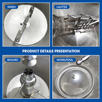 Équipement de brasserie 2000L 2500L 3000L 5000L Chine, cuve sous pression en acier inoxydable SUS304, machine automatique de fabrication de bière