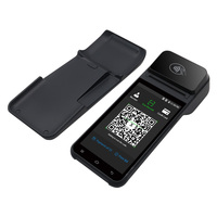 Sistem POS Android Genggam ZCS Z92 Original Pabrik Dengan CPU Deca-Core 5.5 Inci dan Printer Terintegrasi