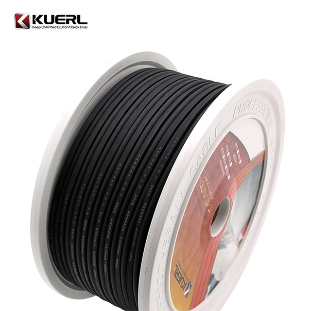12/14/16/18/20GA OFC Speaker Cable Wire Black Flexible Professional Loud Speaker Cable for Car Audio