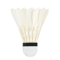 Ventes flash : Volants de badminton en plumes de canard, haute stabilité, durabilité, haute vitesse, pour entraînement en intérieur, extérieur et jardin.
