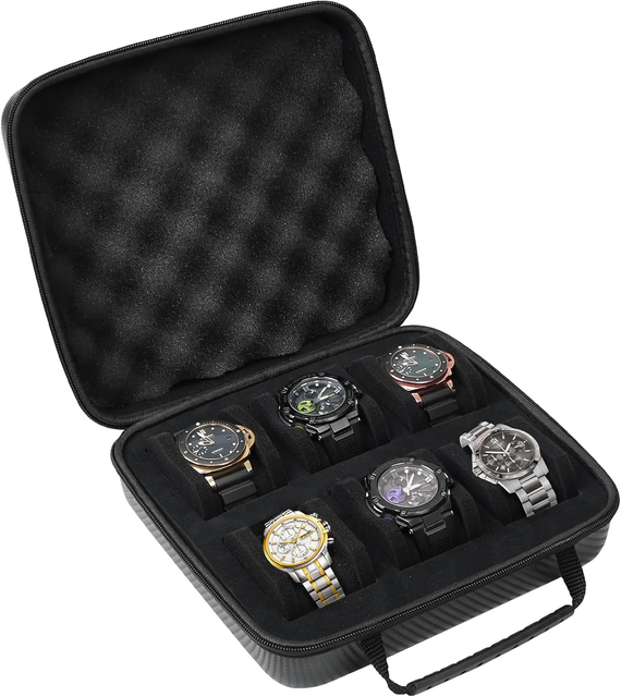 Professional Custom Shockproof Watch Travel Case for Men Protective Watch Box Organizer Waterproof Carry Zippered Storage Bag