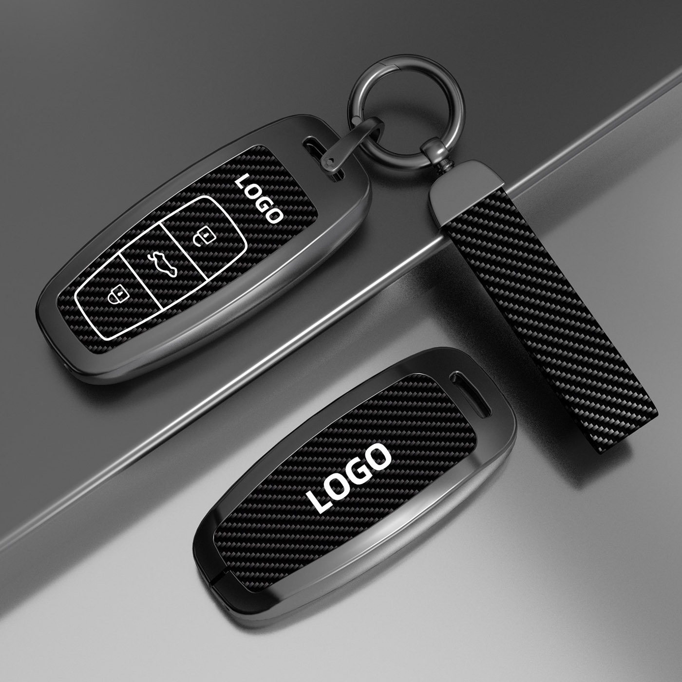Cuerda de mano con textura de fibra de carbono B