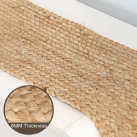 Chemin de table en jute naturel tressé, écologique, 120 cm, style rustique, décoration de table de ferme, vente en gros OEM, jute tissé, logo personnalisé