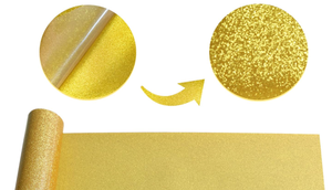 <span class=keywords><strong>Vinyle</strong></span> de transfert de chaleur <span class=keywords><strong>doré</strong></span> pailleté 12 "X 15 ft pailleté HTV pour chemises Fer sur <span class=keywords><strong>vinyle</strong></span> Facile à couper et à désherber Compatible avec Likcut - Product Image 3