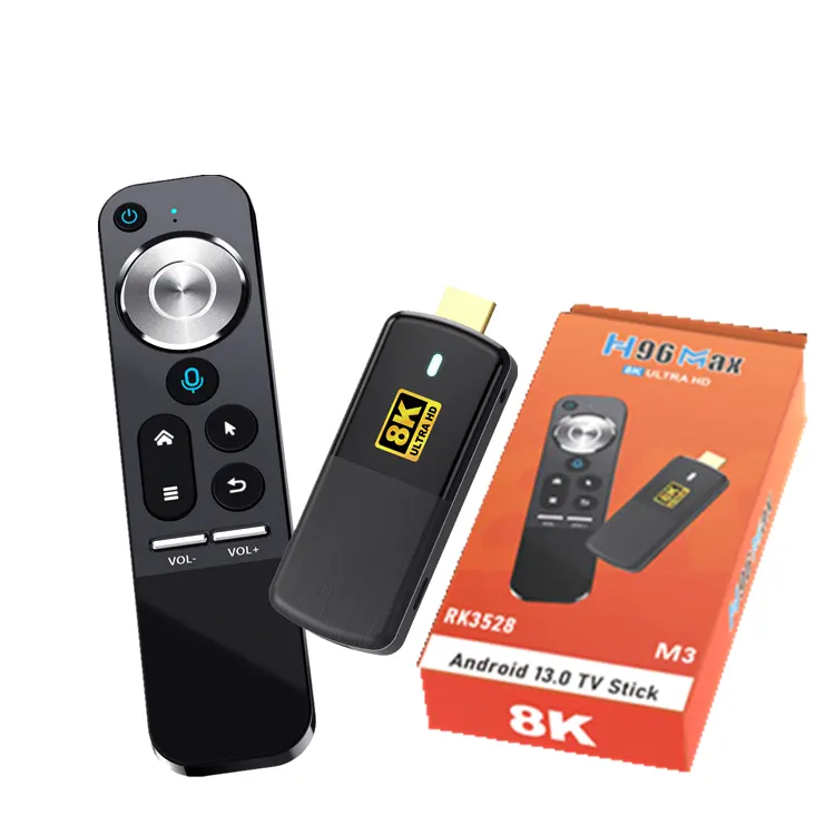 H96 Max M3 8K Android 2023 tv stick, Set TV Box pintar RK3528 Android 13 4K, kotak atas 2GB 16GB 13.0G 5G Wifi stik tv api 2.4