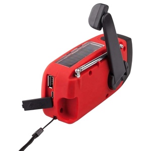 Khẩn Cấp Survival Năng Lượng Mặt Trời Mini Xách Tay Đài Phát Thanh Cầm Tay Tay Quay Máy Phát Điện Đèn Pin, Sạc Điện Thoại Thông Minh, Đọc Dẫn Đèn Đài Phát Thanh - Product Image 3